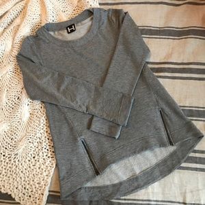 H by Bordeaux Zip Front Softest Pullover